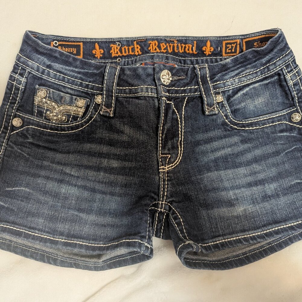Sherry Rock Revival shorts size 27 - Picture 3 of 3